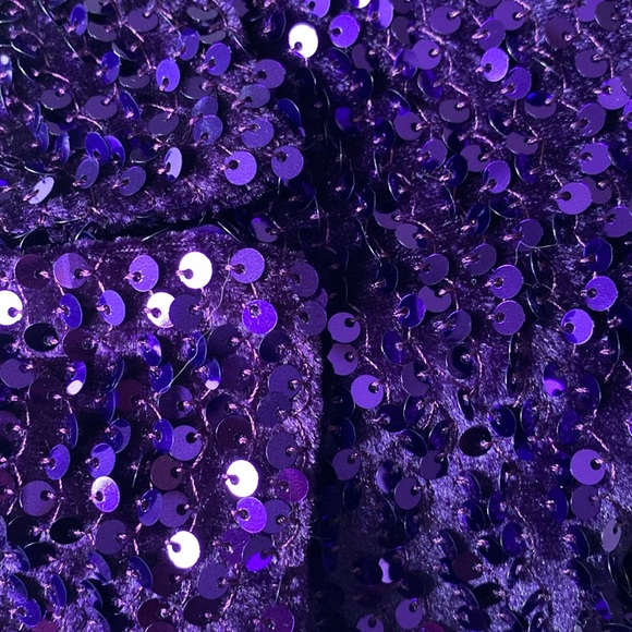 Zara Purple Sequin Blazer Dress - Picture 13 of 16